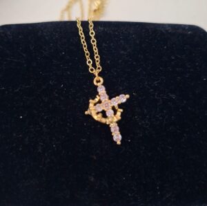 Crown and Cross Necklace